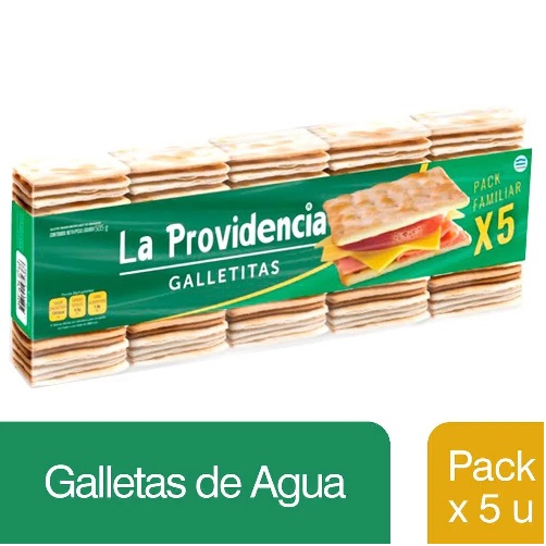 GALLETITAS DE AGUA LA PROVIDENCIA  5 X    303GRS